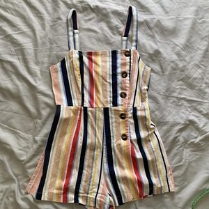 Forever 21 Women's multi Playsuit-romper SIZE: L